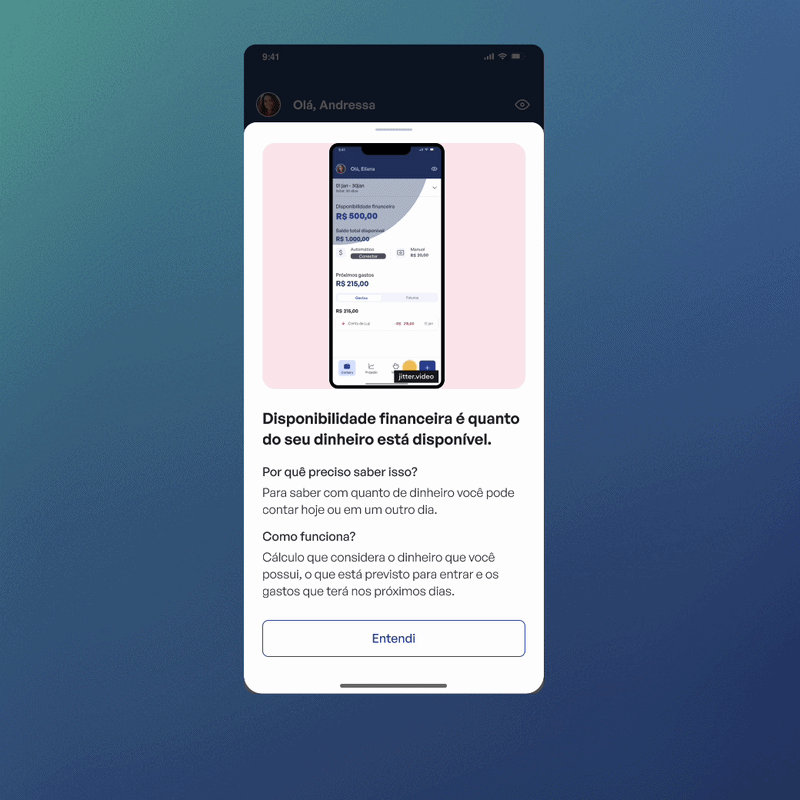 Onboarding guiado e gamificado para o iDinheiro app